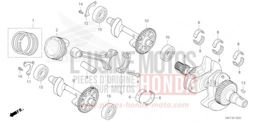 VILEBREQUIN/PISTON ADV750M de 2021